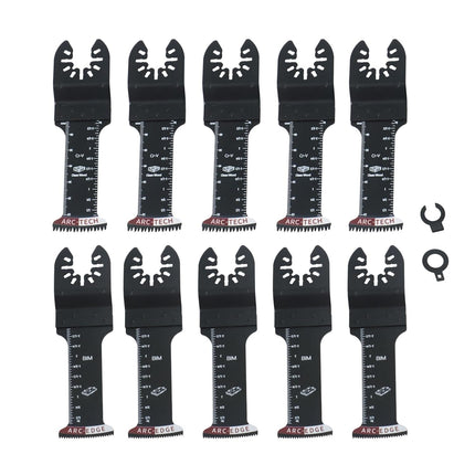 Findmall 10PCS Extended Oscillating Saw Blades, Japanese Tooth, Saw Blade, for Wood, Plastic, Soft Metal