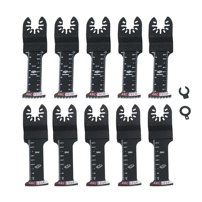 Findmall 10PCS Extended Oscillating Saw Blades, Japanese Tooth, Saw Blade, for Wood, Plastic, Soft Metal