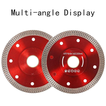 findmall 4.5 Inch Diamond Porcelain Saw Blades for Ceramic Tile, Porcelain, Granite, Marble & Quartz Cutting (2 Pack)