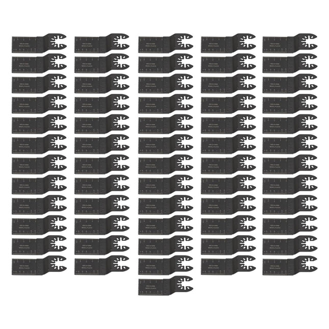 Findmall 60PCS 1-3/8" Oscillating Tool Blades, Quick Release Wood and Plastic Cutting Blades, Sharp Long-Lasting Multitool Saw Blades Kit