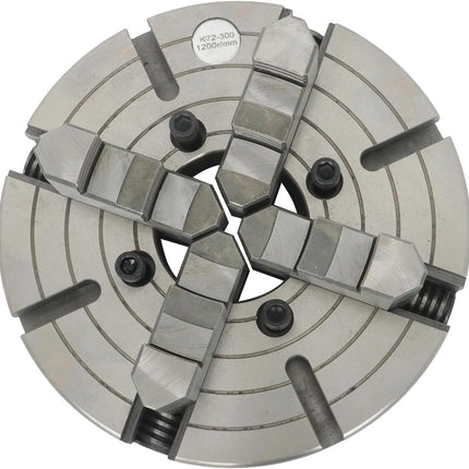 Findmall K72-300 12 Inch 4-Jaw Lathe Chuck Self-Centering Independent Chuck | 300mm Clamping for Mini Lathe, CNC Router, Milling, Turning