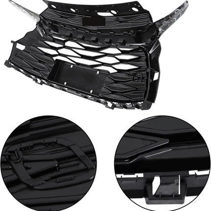 Findmall Black and Silver Front Upper Bumper Grille Replacement for Trailblazer RS 2021-2023