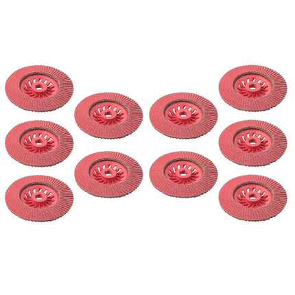 Findmall 10 PCS 4.5 Inch Ceramic Flap Discs Type 29, 40/60/80 Grit Sanding Grinding Wheels with 7/8" Arbor for Angle Grinder, Metal & Stainless Steel