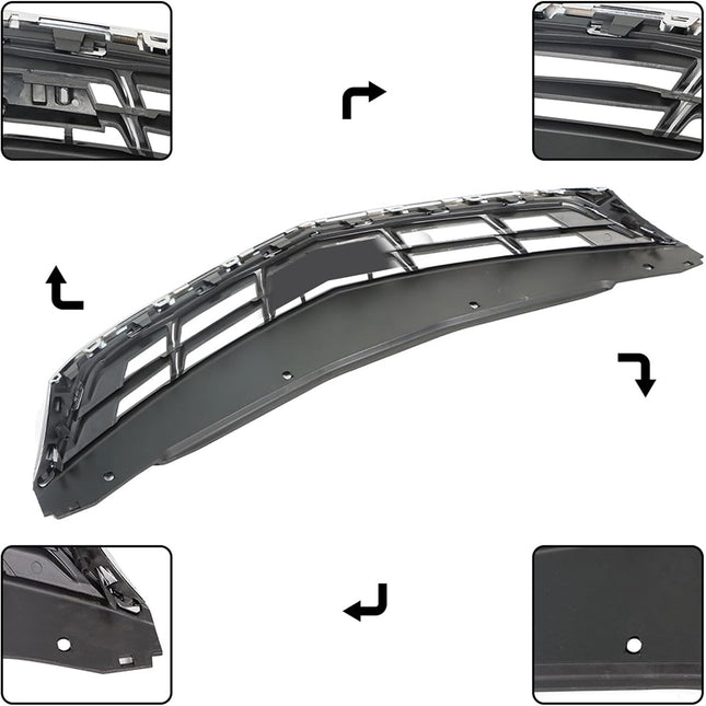 Findmall 2-Piece Front Upper and Lower Bumper Grille Kit Replacement for Cruze RS 2016-2019 GM1036184