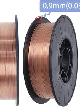 2 Spool 0.035 Inch Solid Mig Welding Wire 10 Pound Spool ER70S-6 Mild Steel Welding Wire (0.9 MM)