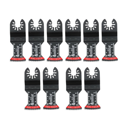Findmall 10 Piece Set of Curved Blade Oscillating Saw Blade, Japanese Tooth, for Wood, Plastic, Curved Edge