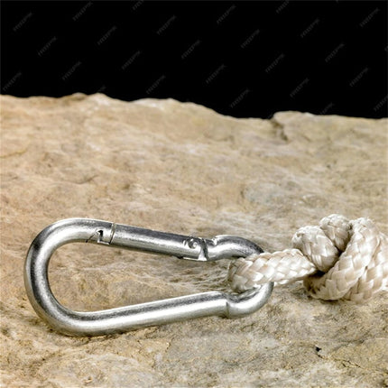 Findmall 6 Pack 304 Stainless Steel Spring Snap Hooks, Heavy Duty Carabiner Clips for Hammock, Camping, Hiking & Outdoor Gear