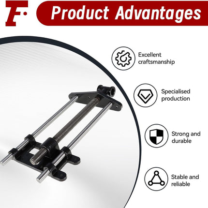 Findmall 10 Inch Woodworking Front Vise Cast Iron for Making Woodworking