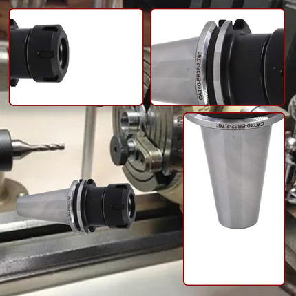 Findmall 5Pcs Collet Set CAT40 ER32 Collet Chuck Tooling Fit for CNC Engraving Machine and Milling Lathe Tool