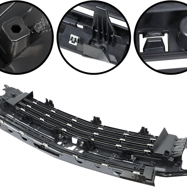 Findmall Front Upper Grille with Glossy Black Trim Replacement for Tahoe and Suburban 2021-2022