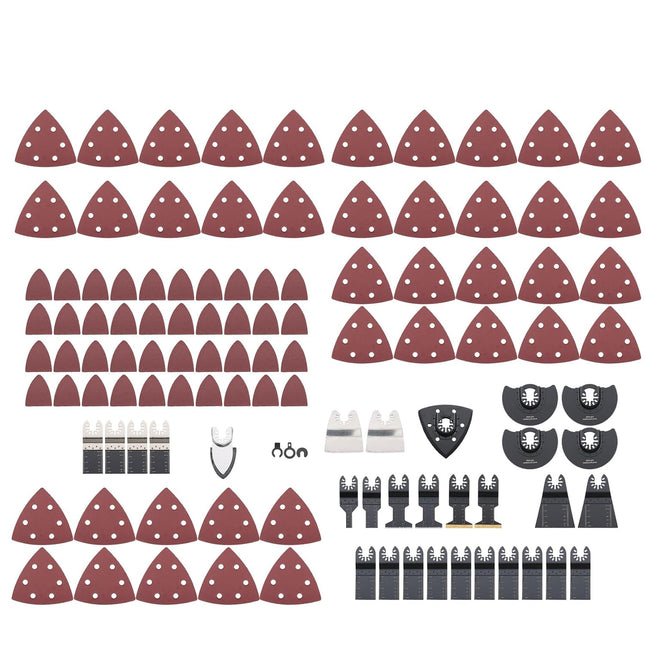 Findmall Oscillating Saw Blades 115Pcs Oscillating Tool Saw Blades Multitool Kits for Workshop, Household or Other Place Meet a Variety of Needs