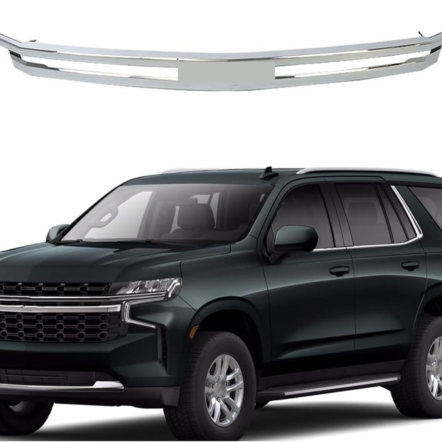 Findmall Chrome Front Upper Bumper Grille Trim Replacement for Suburban and Tahoe