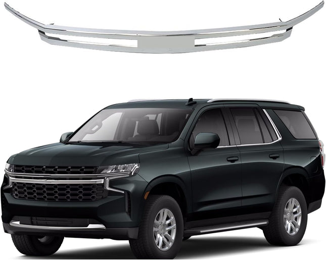 Findmall Chrome Front Upper Bumper Grille Trim Replacement for Suburban and Tahoe