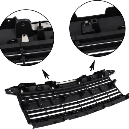 Findmall Chrome Front Grille Replacement for Silverado 2500 HD and 3500 HD 2015-2019