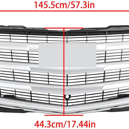 Findmall Silver Gray Front Bumper Grille Replacement for Escalade 2016-2020 and Escalade ESV 2017-2020 84051291