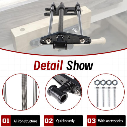 Findmall 10 Inch Woodworking Front Vise Cast Iron for Making Woodworking