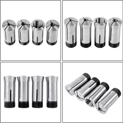 Findmall 18 Pcs 1/16-1-1/8 x 16ths 5C Collet Set .0006 TIR Certificate for CNC Milling Machines, Lathes, Tool and Workpiece Clamping