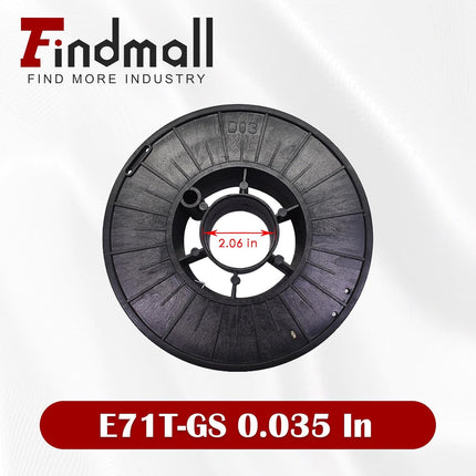 Findmall E71T-GS Self Shielded Flux Core Welding Wire, Gasless MIG Welding Wire for Carbon Steel, 0.030"/0.035"/0.045" Diameter, 2-11 lb Spool Options
