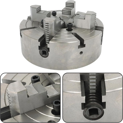 Findmall K72-300 12 Inch 4-Jaw Lathe Chuck Self-Centering Independent Chuck | 300mm Clamping for Mini Lathe, CNC Router, Milling, Turning