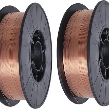 2 Spool 0.035 Inch Solid Mig Welding Wire 10 Pound Spool ER70S-6 Mild Steel Welding Wire (0.9 MM)