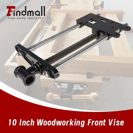 Findmall 10 Inch Woodworking Front Vise Cast Iron for Making Woodworking