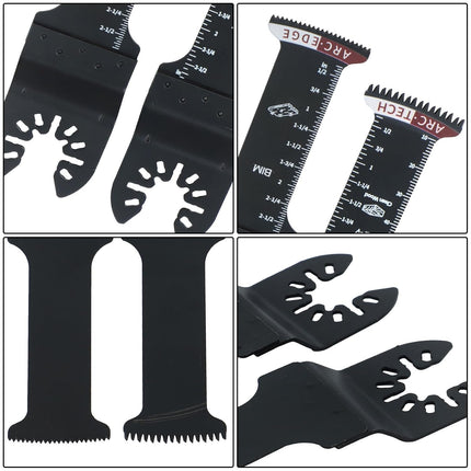 Findmall 10PCS Extended Oscillating Saw Blades, Japanese Tooth, Saw Blade, for Wood, Plastic, Soft Metal