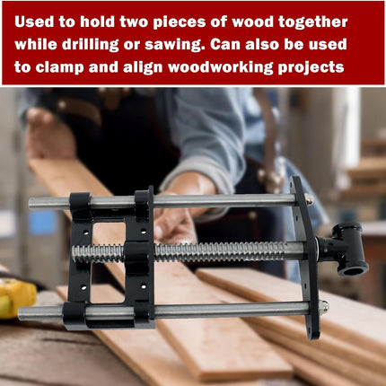 Findmall Woodworking Front Bench Vise, Heavy Duty Cast Iron and Steel Wood Vise for Workbench Clamping, Front Mount Vise for DIY Woodworking Projects