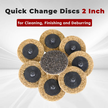 findmall 50PCS 2" Quick Change Surface Conditioning Discs Aluminum Oxide Non-Woven