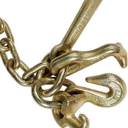 Findmall 2PCS 5/16 "X10 Truck Tow Chain Replacement for G70 Truck Drag Chain J-Shaped Hook Towing Rescue Chain