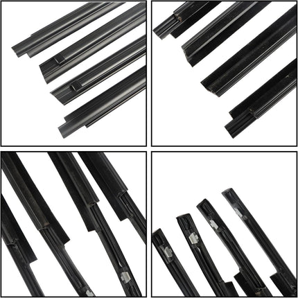 Findmall Window Weatherstrip Kit for 2007-2020 Toyota Tundra Double Cab, 4-Piece