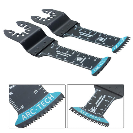 Findmall 10-Piece Oscillating Tool Blades Blue Shock Tool Oscillating Saw Blade Combination for Cutting Metal, Wood and Plastic