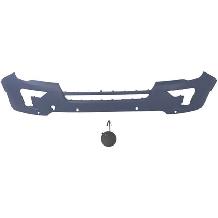 Findmall Primed Front Bumper Cover with Sensor Holes Replacement for 2018-2019 Ford Explorer