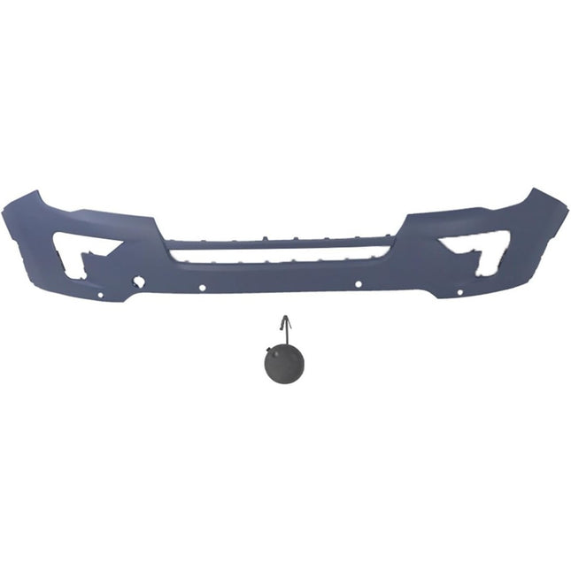 Findmall Primed Front Bumper Cover with Sensor Holes Replacement for 2018-2019 Ford Explorer