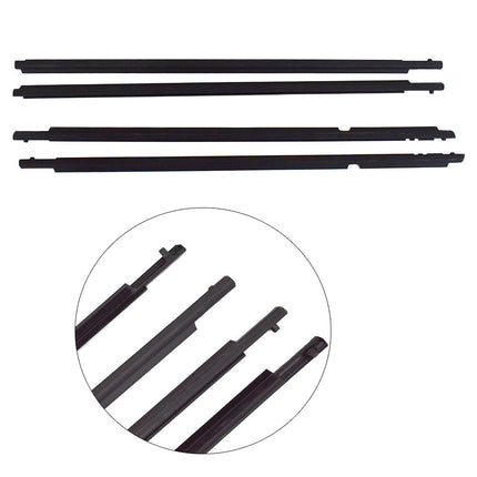 Findmall Rubber Window Weatherstrip Kit for 2009-2012 Toyota Corolla, 4-Piece