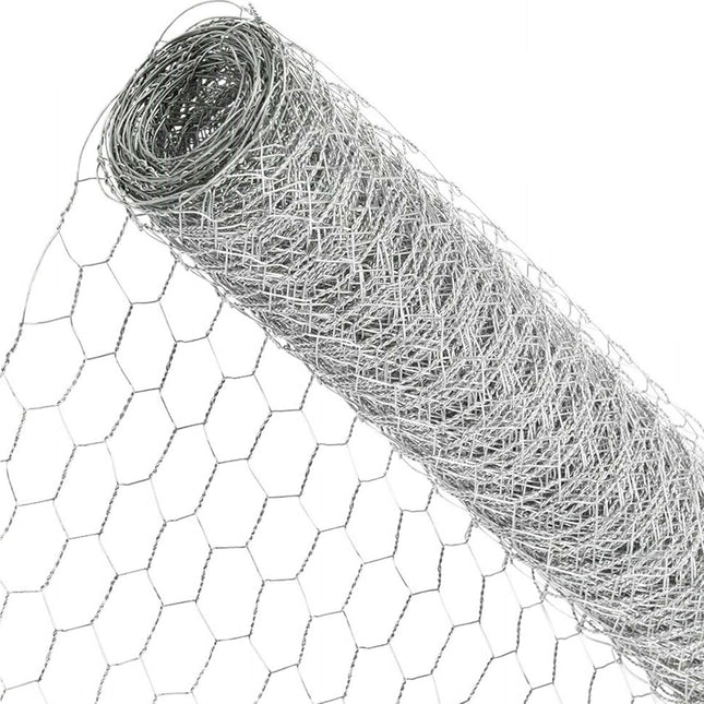 Findmall Galvanized Chicken Wire Fence 2 Inch Hexagonal Mesh Poultry Netting 0.9mm Wire Garden Fence for Chicken Coop Rabbit Fence Garden Protection