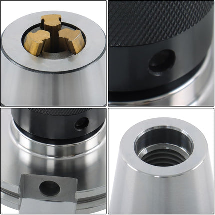 Findmall  CAT50 Ball Bearing Keyless Drill Chuck, 1/2 Inch 202-1263A | 6000RPM, for Drilling Machine