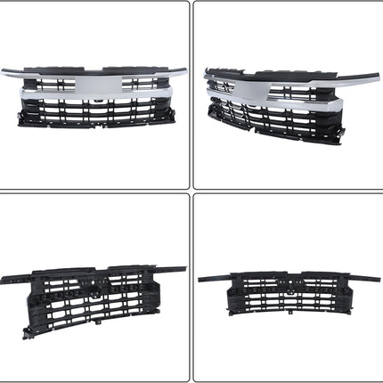 Findmall Chrome Front Upper Bumper Grille Replacement for Silverado 1500 LTZ 2022-2024
