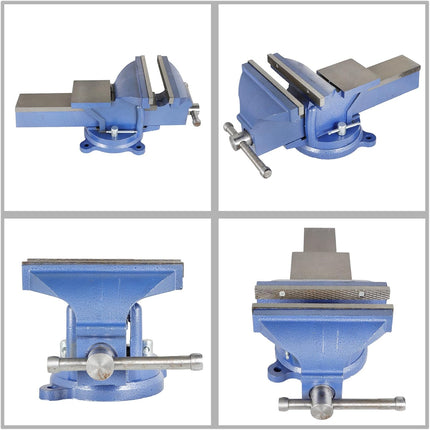 Findmall 360 Degree Rotating Cast Iron Bench Vise 8 Inch with Anvil Table Vise Suitable for Home and Commercial Applications