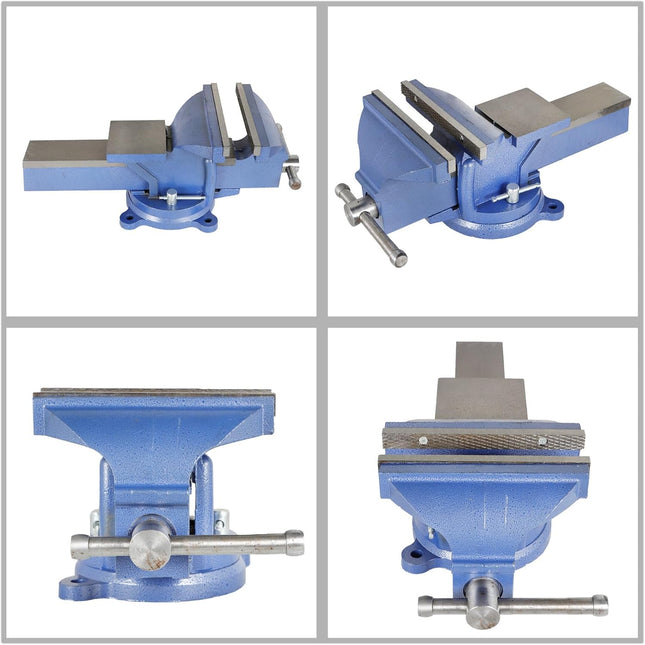 Findmall 360 Degree Rotating Cast Iron Bench Vise 8 Inch with Anvil Table Vise Suitable for Home and Commercial Applications