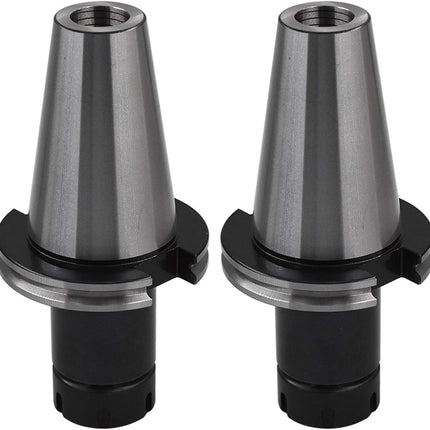 Findmall 2Pcs CAT50-ER32 Collet Chuck 4 Gage Length Tool Holder Set