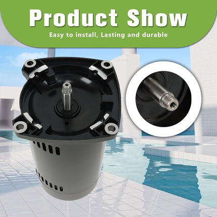 Findmall USQ1072 Pool Pump Motor 3/4HP 115/230V Single Speed 48Y Frame Square Flange 3450RPM