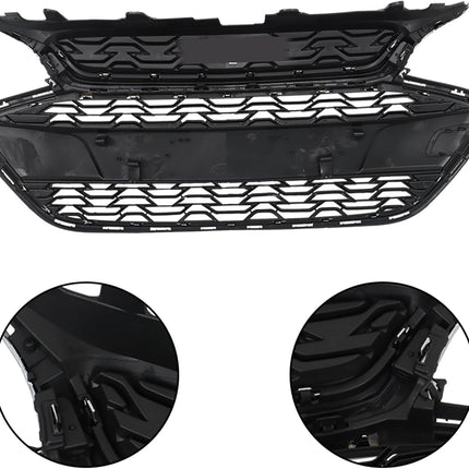 Findmall Black Front Upper Bumper Grille Assembly Replacement for Spark 2019-2022 42687998