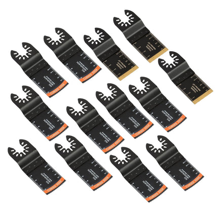 Findmall Versatile 35-Piece Oscillating Blade Kit 7 Types Oscillating Saw Blade Combination Fit for Wood, Metal, and Plastic