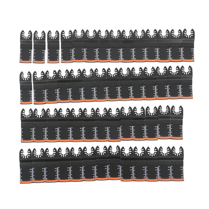Findmall Oscillating Curved Saw Blade 54 Pieces of Multi Tool Blades Ki with Curved Edge Design Fit for Cutting Wood, Plastic, and Metal