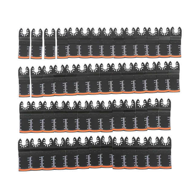 Findmall Oscillating Curved Saw Blade 54 Pieces of Multi Tool Blades Ki with Curved Edge Design Fit for Cutting Wood, Plastic, and Metal