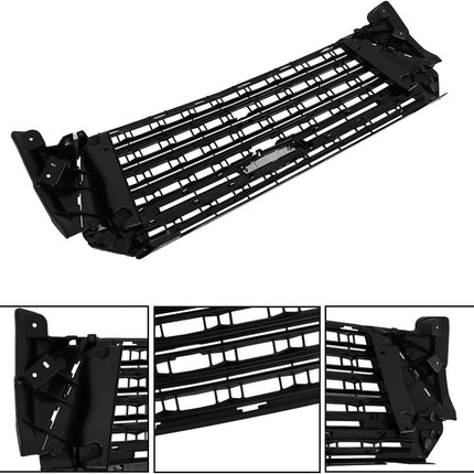 Findmall Black Front Center Grille with Chrome Trim Replacement for Traverse 2022-2023