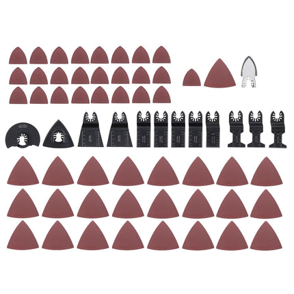 Findmall 63-Piece Multi-Tool Oscillating Saw Blades Kit with Sandpapers, Fit for Wood/Metal/Plastic Cutting, Compatibility with Most of Oscillating Multi-Tools