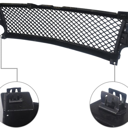 Findmall Black Mesh Front Hood Bumper Grille Replacement for Silverado 1999-2002, Tahoe and Suburban 2000-2006