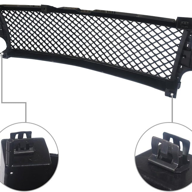 Findmall Black Mesh Front Hood Bumper Grille Replacement for Silverado 1999-2002, Tahoe and Suburban 2000-2006
