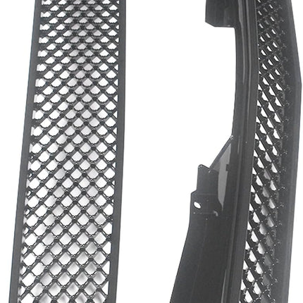 Findmall 2-Piece Glossy Black Front Hood Bumper Grille Set Replacement for Avalanche 2007-2013, Tahoe and Suburban 2007-2014